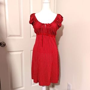 Cute Little Red Dress With White Polka-dots ❤️